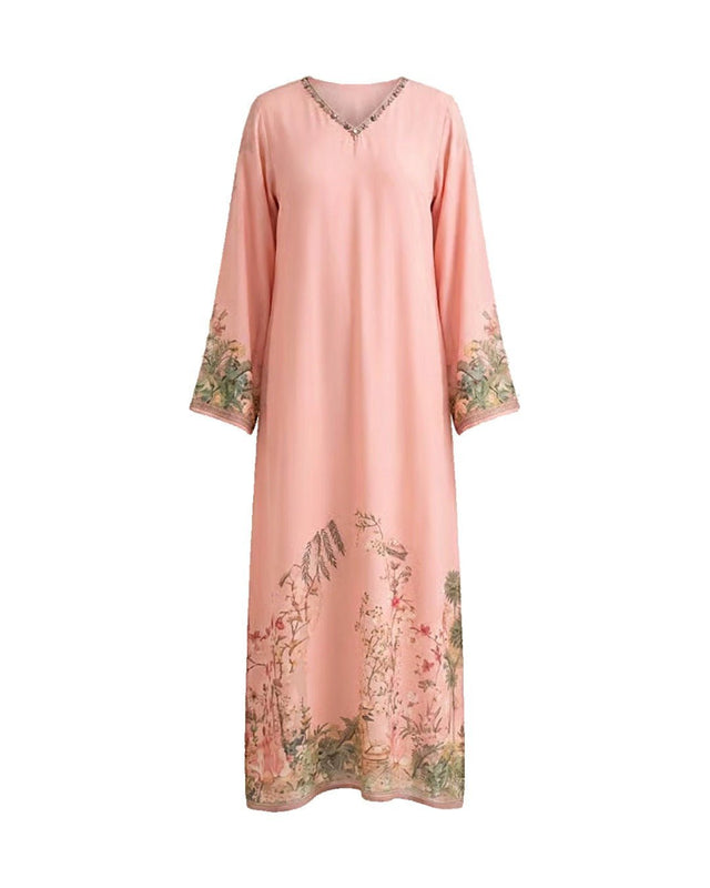 Blossom Digital Print Cotton Jalabiya - Jalabiya - Mizyana