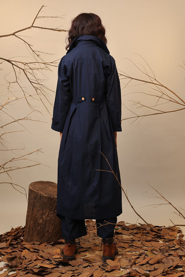 Blue Cali Trench Jacket - Jacket - Mizyana