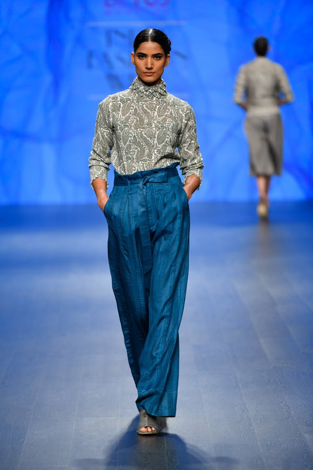 Blue Pants - Trousers - Mizyana