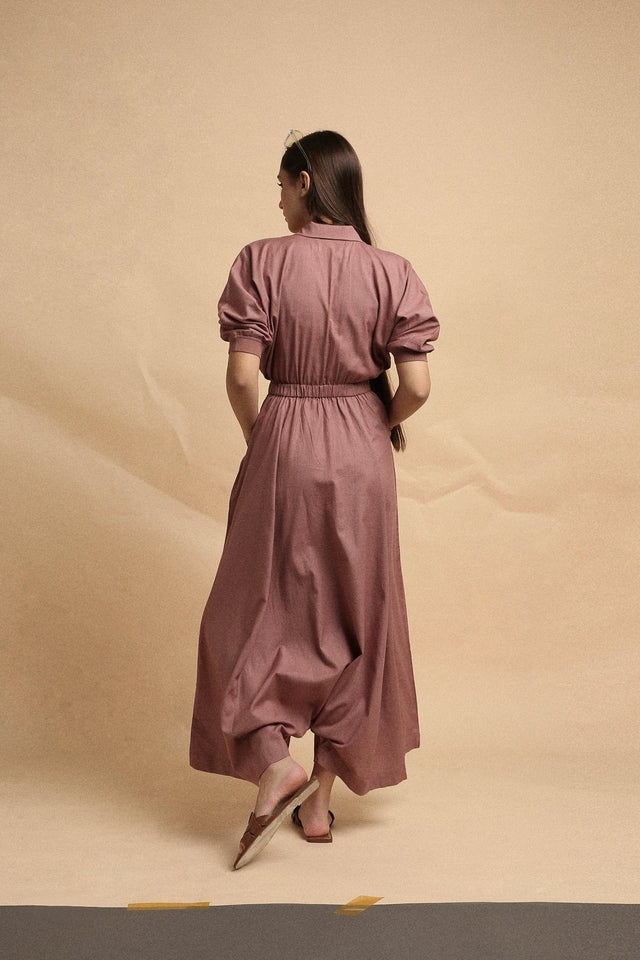 Blush Collar Sphara Jumpsuit - Jumpsuit - Mizyana