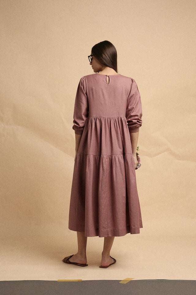 Blush Rib Vasara Dress - Dress - Mizyana