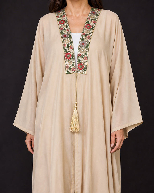 Breeze Linen Bisht Abaya - Abaya - Mizyana
