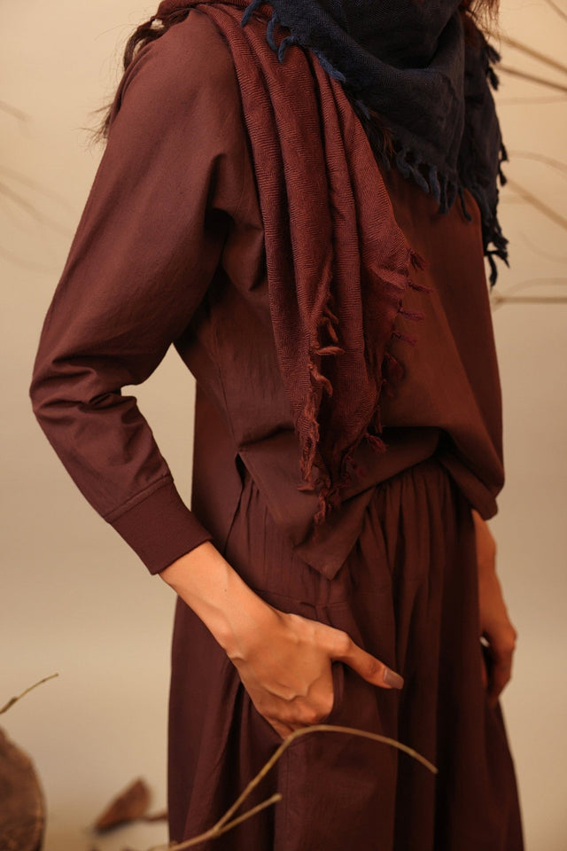 Brown Balloon Pants - Trousers - Mizyana