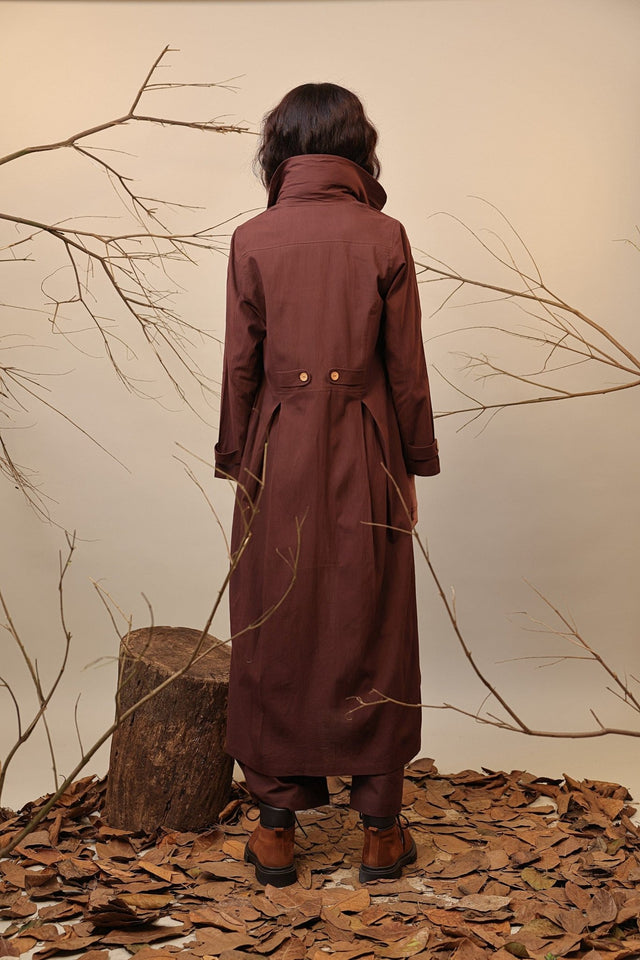 Brown Cali Trench Jacket - Jacket - Mizyana