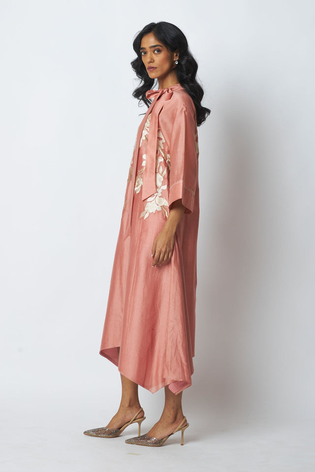 Calina - Modern Achkan Hi-Low Midi Dress - Dress - Mizyana