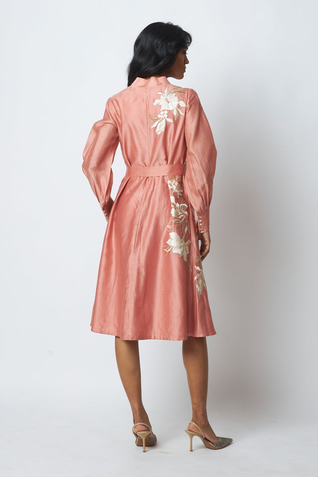 Carmen - Modest Wrap Midi Dress - Dress - Mizyana