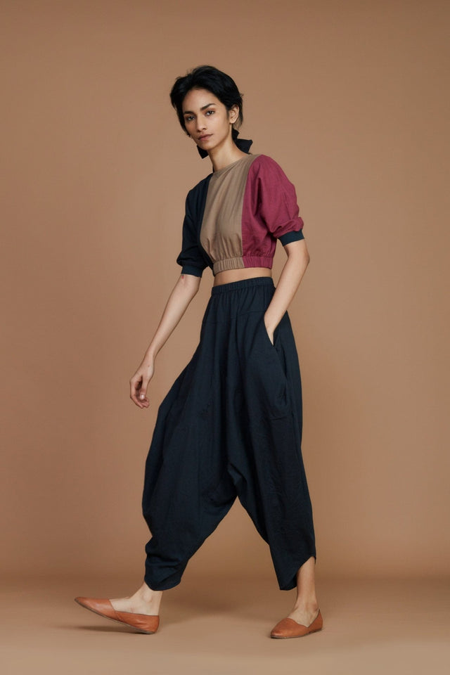 Charcoal Balloon Pants - Trousers - Mizyana