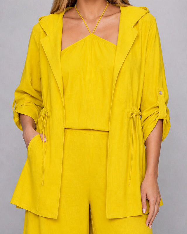 Chatri Hooded Cotton Jacket - Jacket - Mizyana