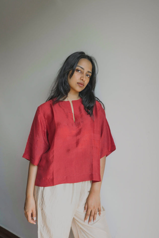 Claret in Chili Red - Shirt - Mizyana