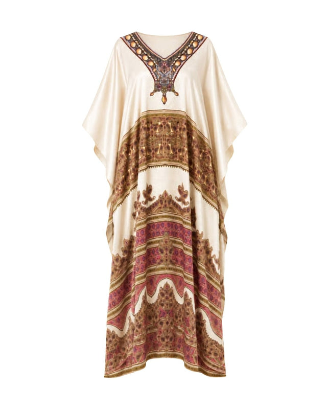 Classic Paisley Print Kaftan - Kaftan - Mizyana