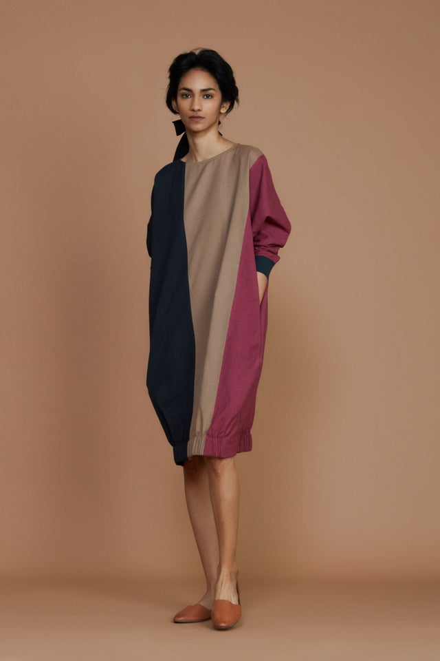 Color Block Shift Dress - Dress - Mizyana