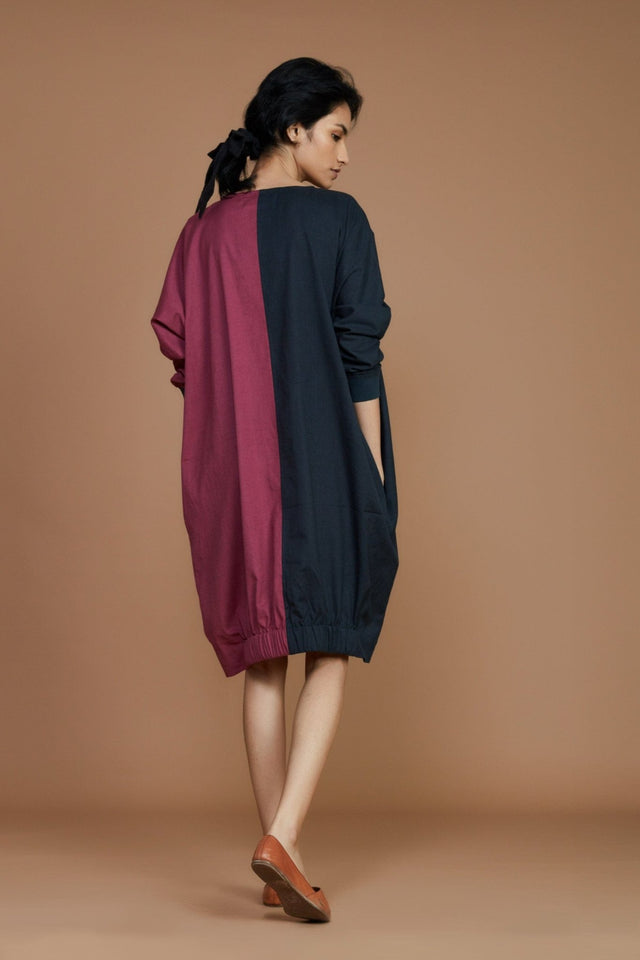 Color Block Shift Dress - Dress - Mizyana