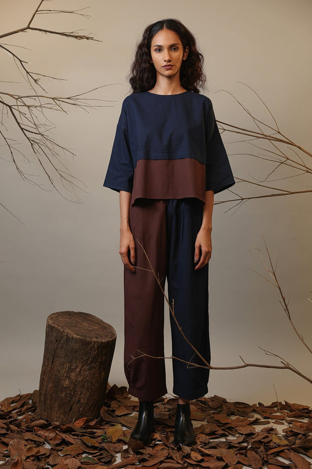 Colour Block Hera Pants - Trousers - Mizyana