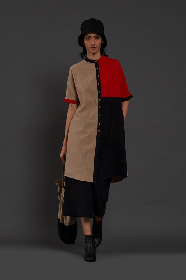 Colour Block Shirt - Shirt - Mizyana