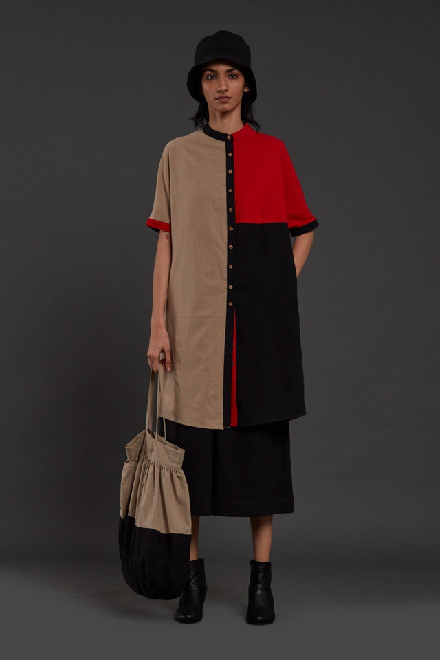Colour Block Shirt - Shirt - Mizyana