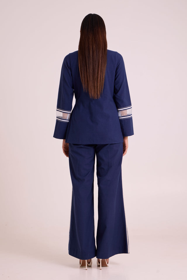 Danube - Midnight Moon Blazer Set - Two-Piece Set - Mizyana