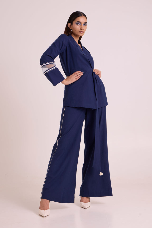 Danube - Midnight Moon Blazer Set - Two-Piece Set - Mizyana