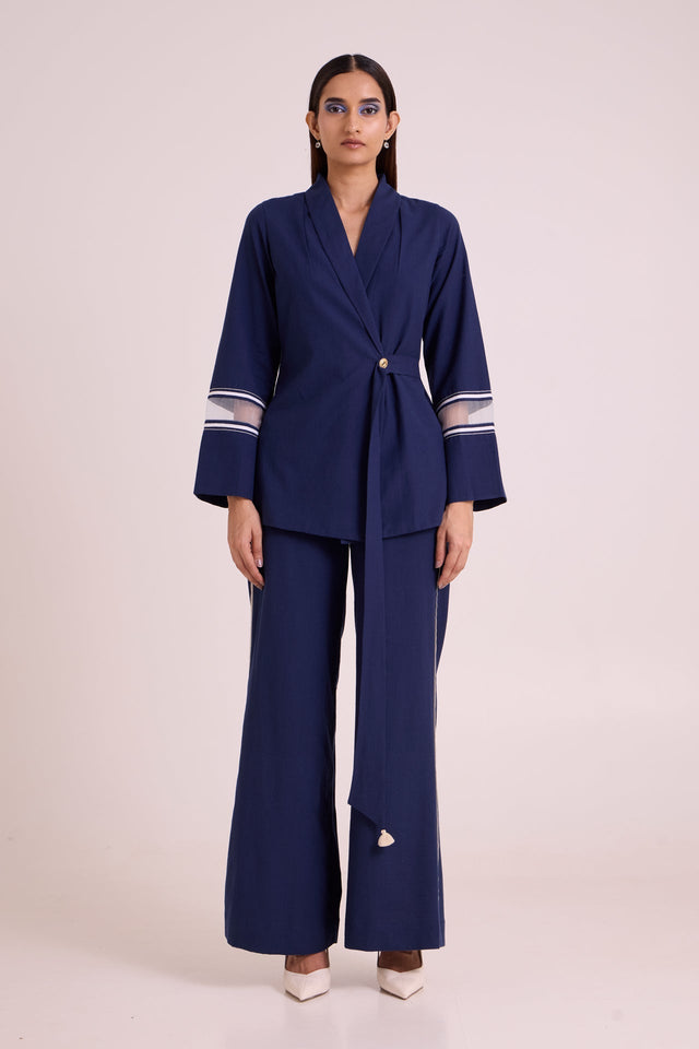Danube - Midnight Moon Blazer Set - Two-Piece Set - Mizyana