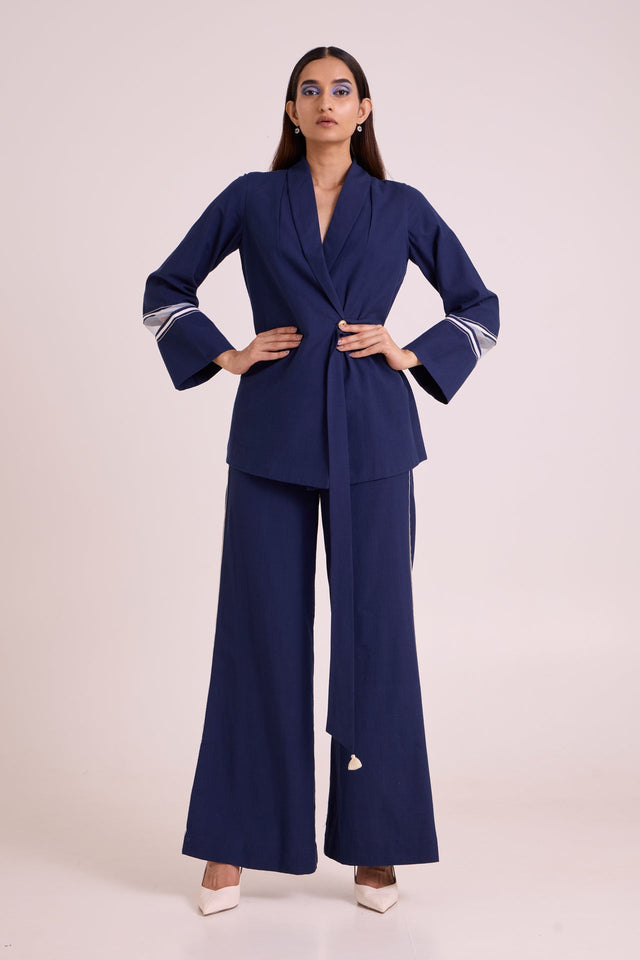 Danube - Midnight Moon Blazer Set - Two-Piece Set - Mizyana
