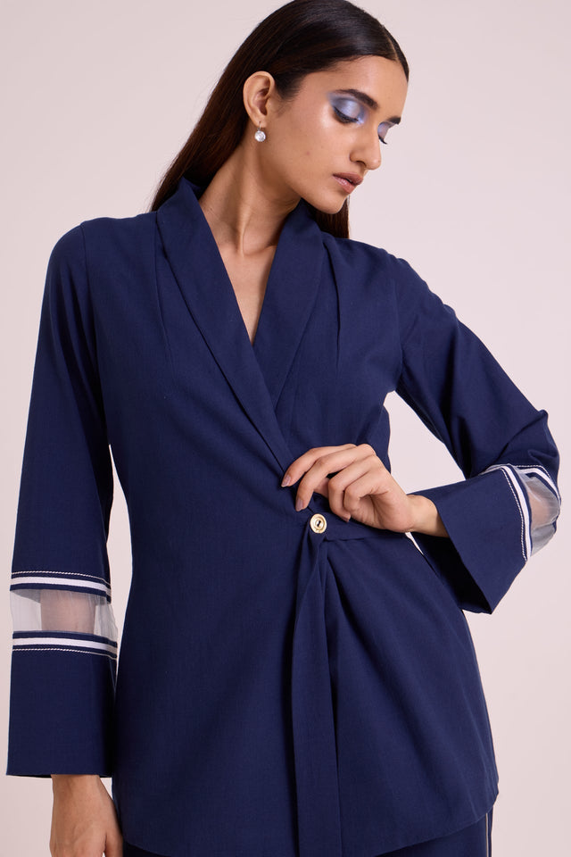 Danube - Midnight Moon Blazer Set - Two-Piece Set - Mizyana