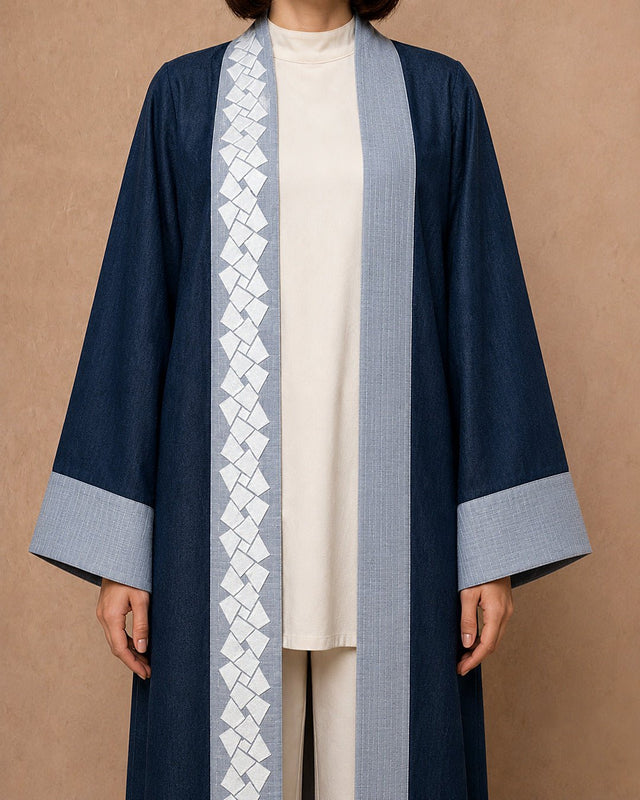 Denim Kimono Jacket - Kimono - Mizyana