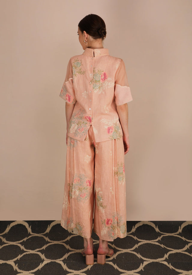 Dessert Rose Print Culottes - Culottes - Mizyana