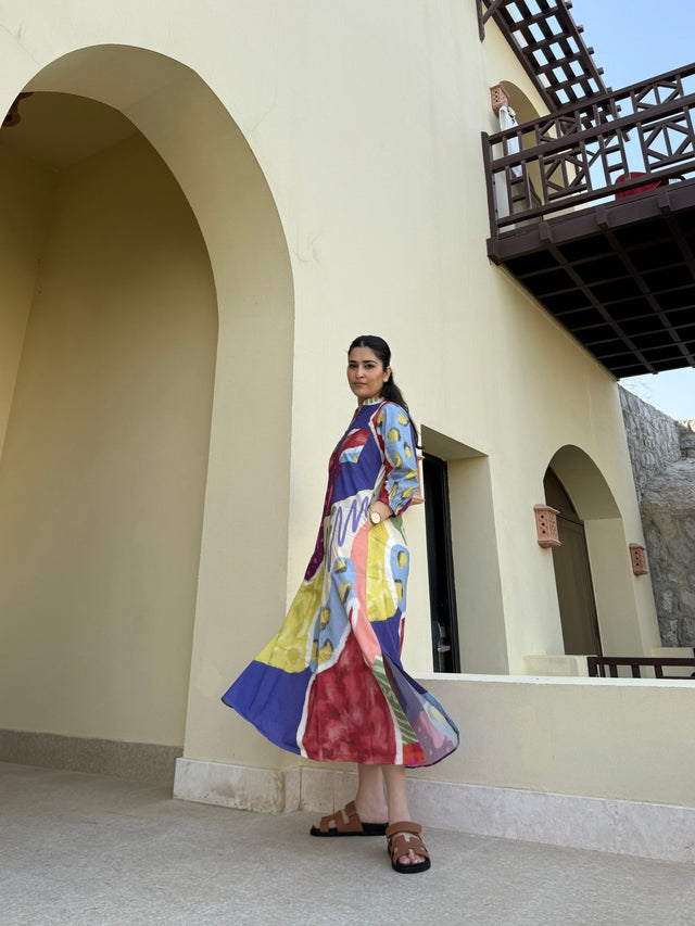 Dora Dress in Florentine Mosaic Print - Dress - Mizyana