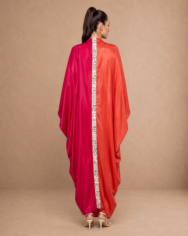 Double Shade Drape Kaftan - Kaftan - Mizyana