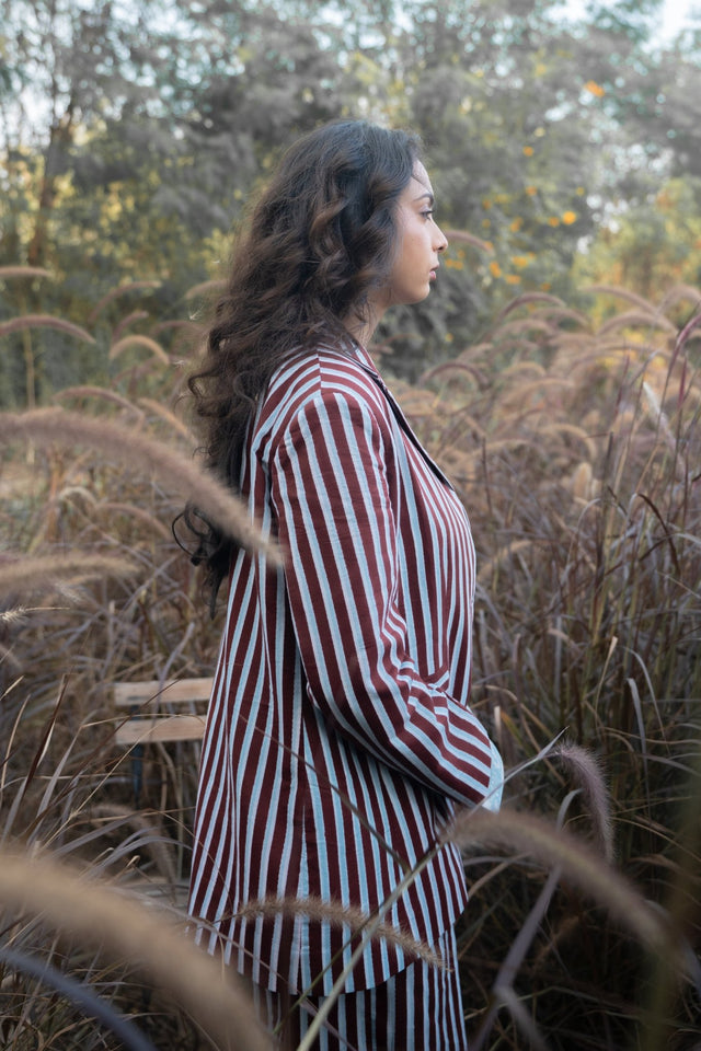 Dusk Double-Buttoned Blazer - Blazer - Mizyana