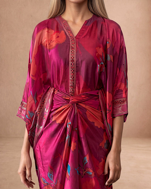 Dusky Printed Co-ord Set - Two-Piece Set - Mizyana