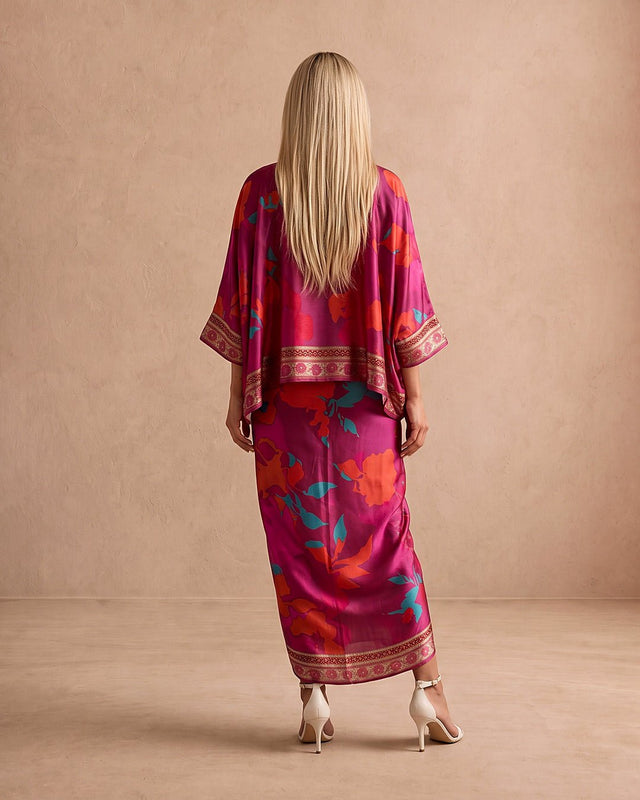 Dusky Printed Co-ord Set - Two-Piece Set - Mizyana