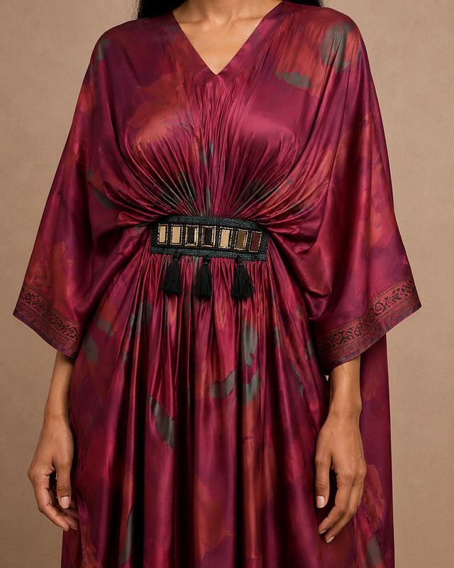 Dusky Printed Kaftan - Kaftan - Mizyana
