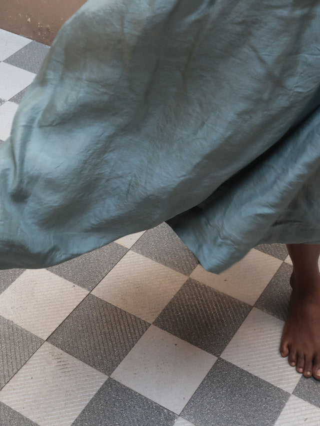 Dusty Blue Dress - Dress - Mizyana