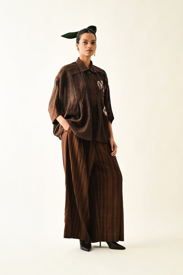 Earth Bloom Shirt Set - Two-Piece Set - Mizyana