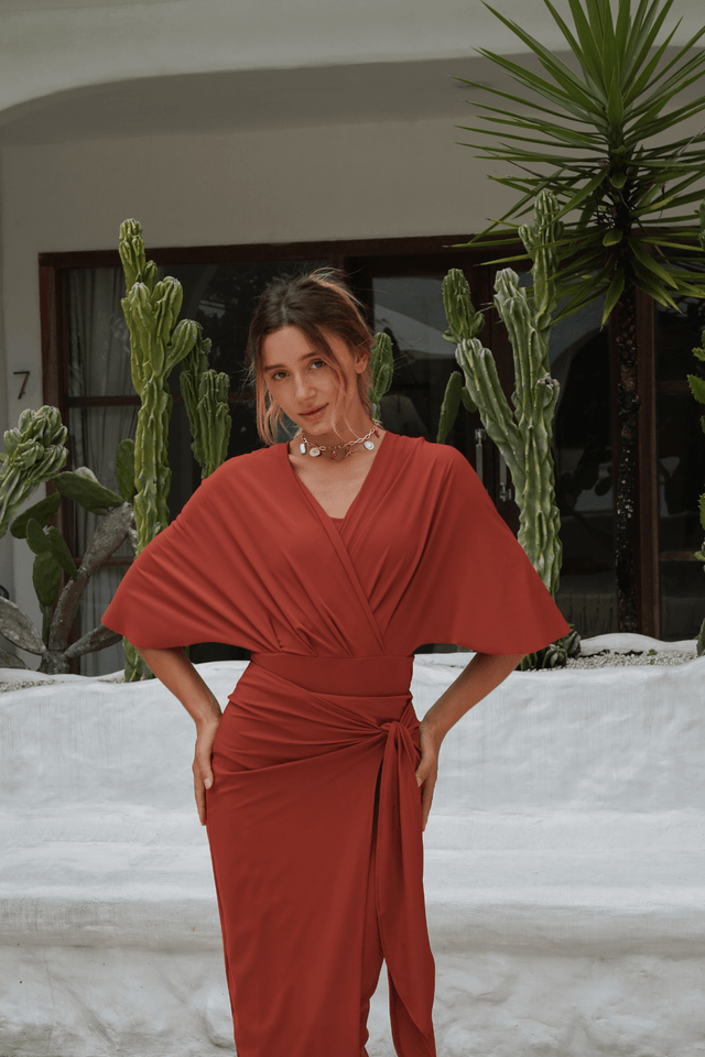 Ella swim set with Elina skirt 2.0 - Clay - Swim Set - Mizyana