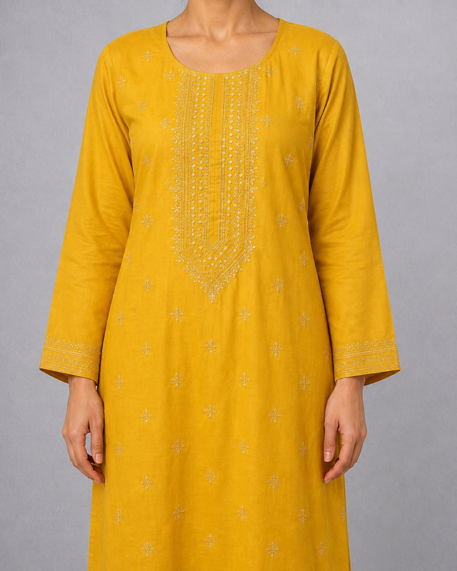 Embroidered Cotton Jalabiya - Jalabiya - Mizyana