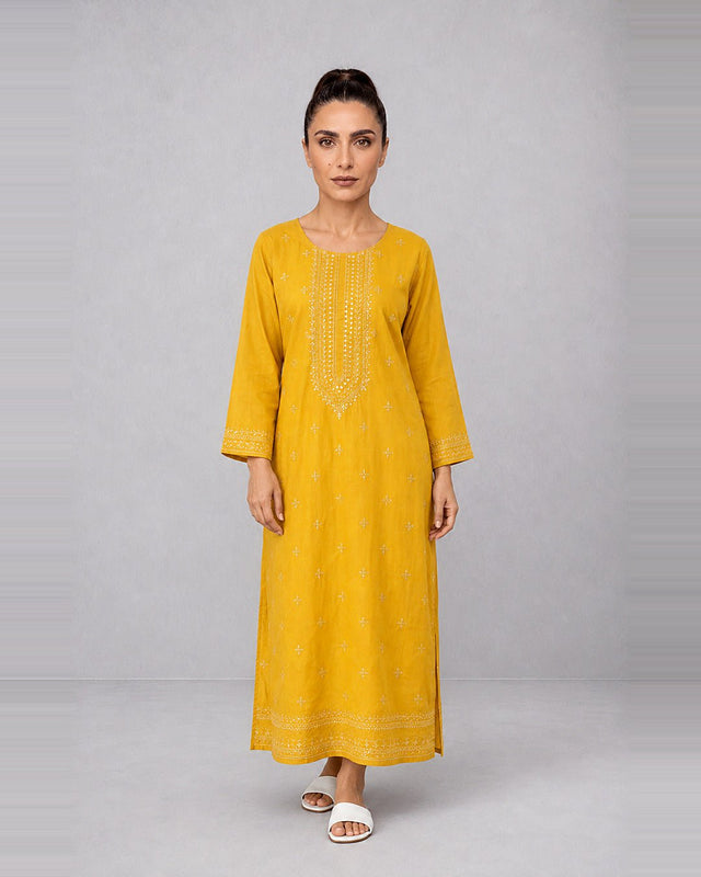 Embroidered Cotton Jalabiya - Jalabiya - Mizyana