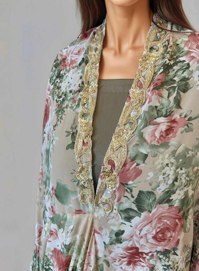 Floralkaftan set - Kaftan - Mizyana