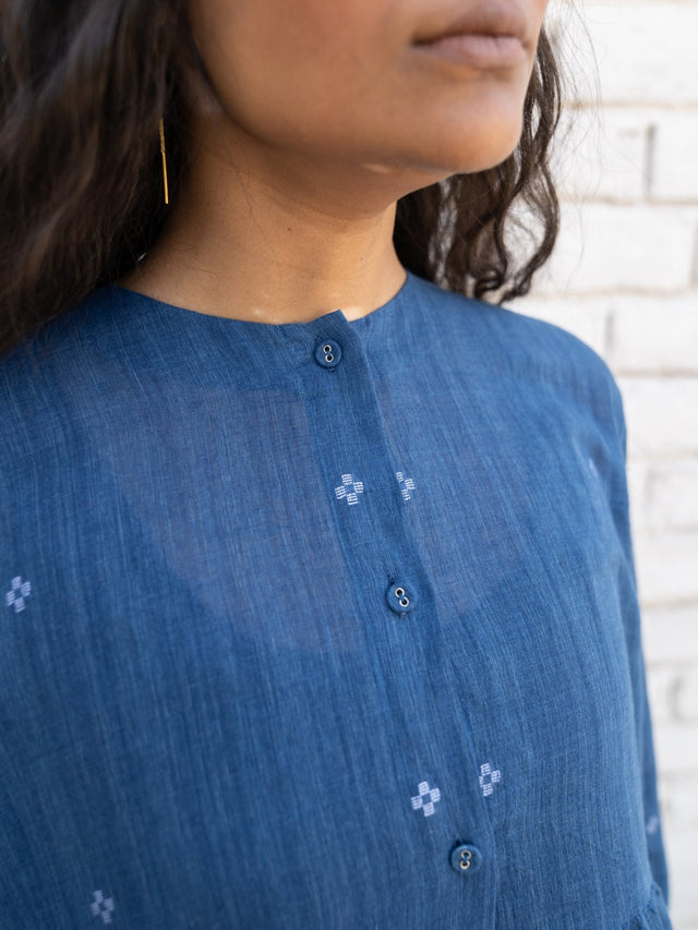 Fragments Jamdani Shirt Dress - Shirt Dress - Mizyana