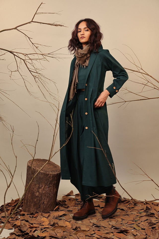 Green Cali Trench Jacket - Jacket - Mizyana