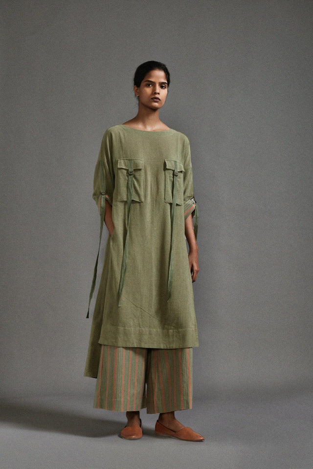 Green New Ruka Tunic - Shirt - Mizyana