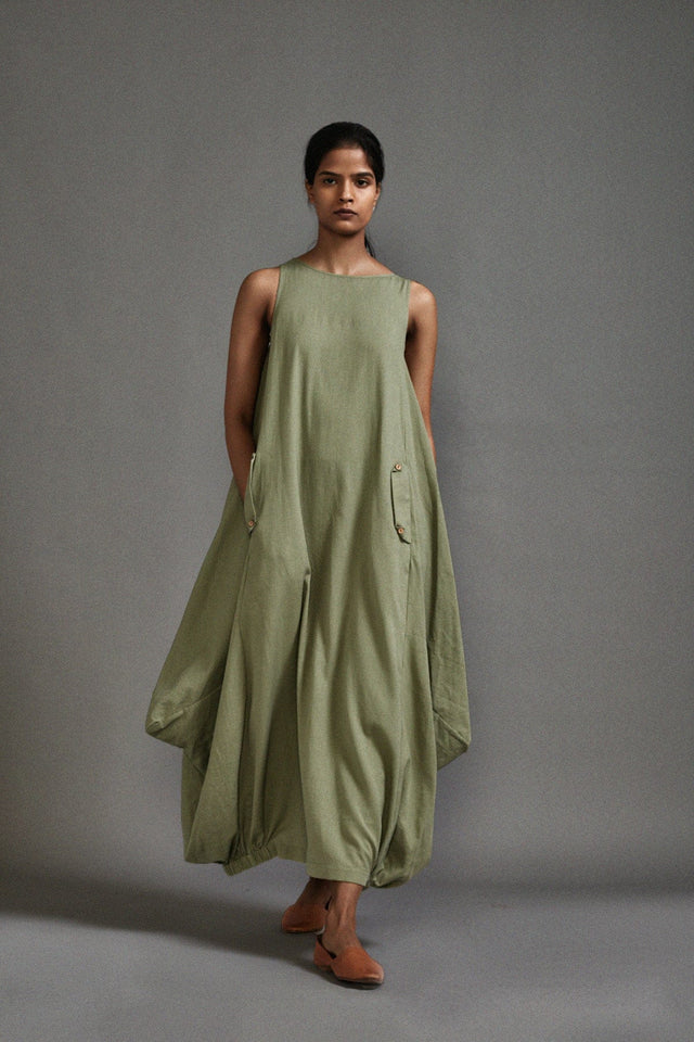 Green New Vari Aakar - Dress - Mizyana