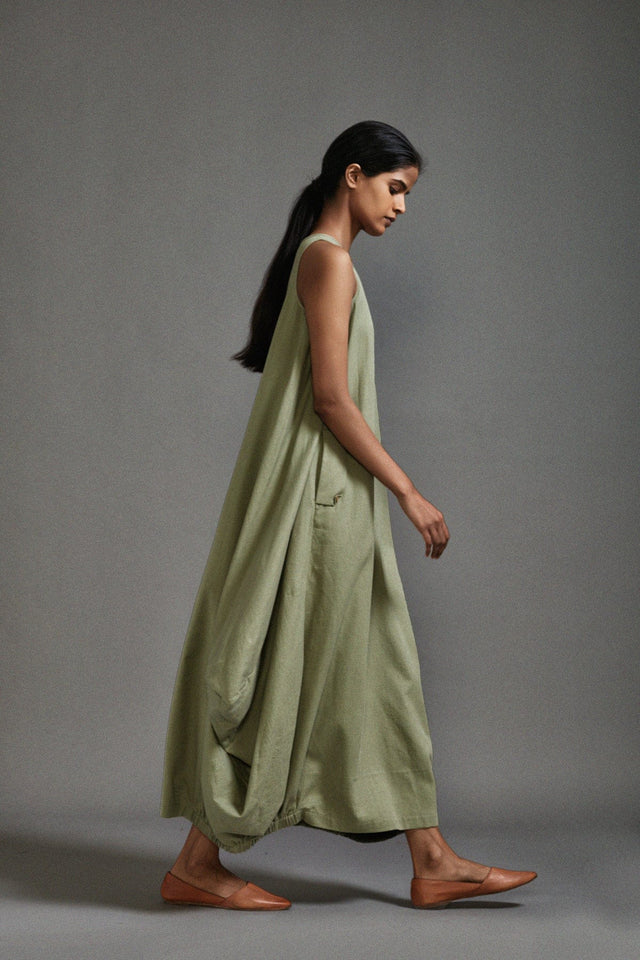 Green New Vari Aakar - Dress - Mizyana