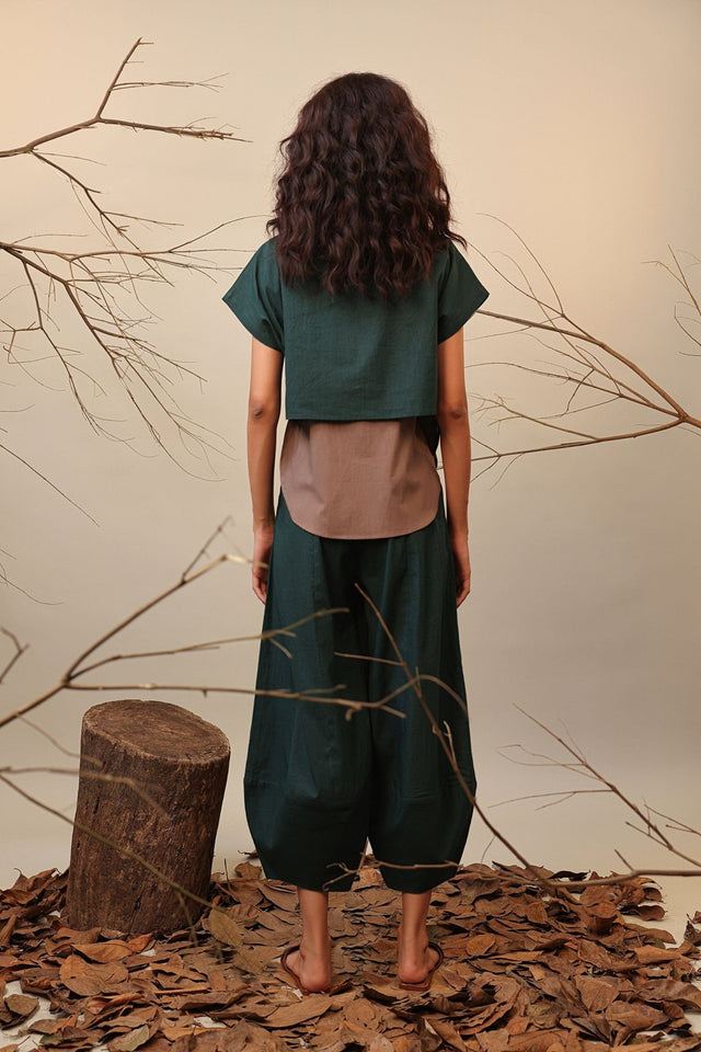 Green Sevi Suga Set (2 PCS) - Two-Piece Set - Mizyana