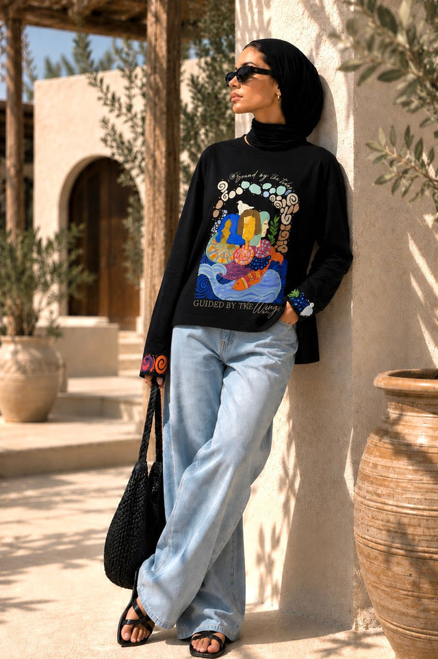 Guided by the Wings Tee - T-Shirt - Mizyana