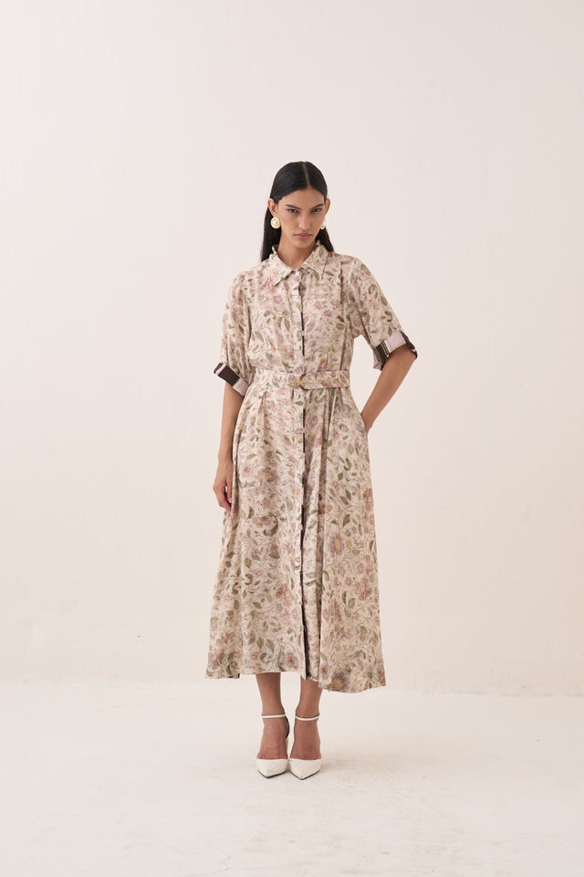 Gulzar Front Placket Aline - Dress - Mizyana