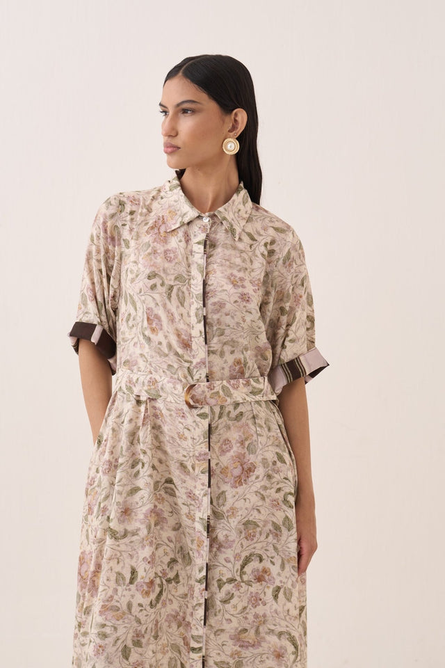 Gulzar Front Placket Aline - Dress - Mizyana