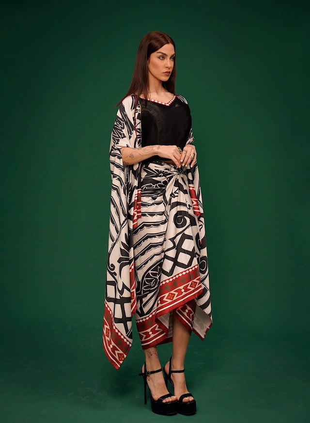 Harf cape set - Two-Piece Set - Mizyana