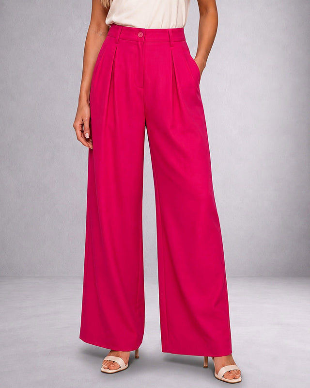 High-Waisted Cotton Trouser - Trousers - Mizyana