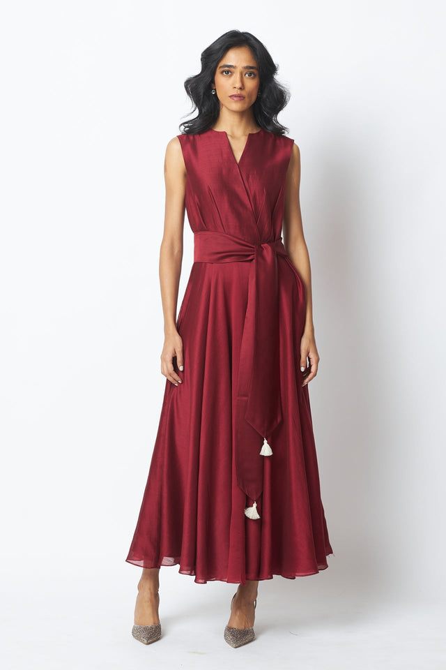 Huda - The Venetian Long Dress with Belt - Dress - Mizyana